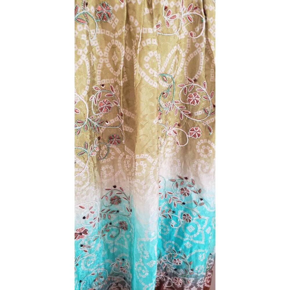 NEW FREE PEOPLE INTO THE NIGHT EMBROIDERED SEQUIN MAXI DRESS LARGE - Picture 7 of 14
